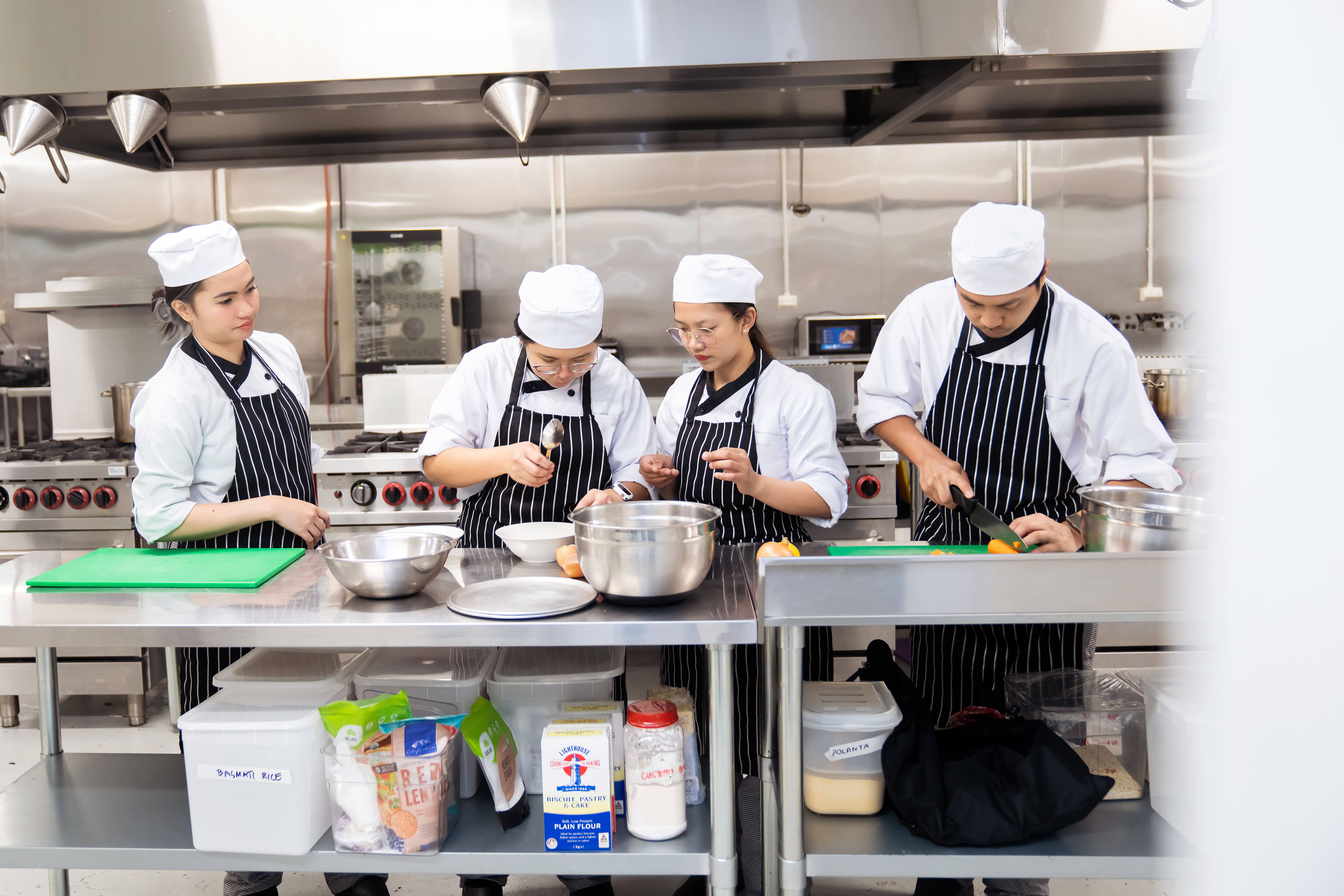 Certificate IV Kitchen Management students Le Suisse