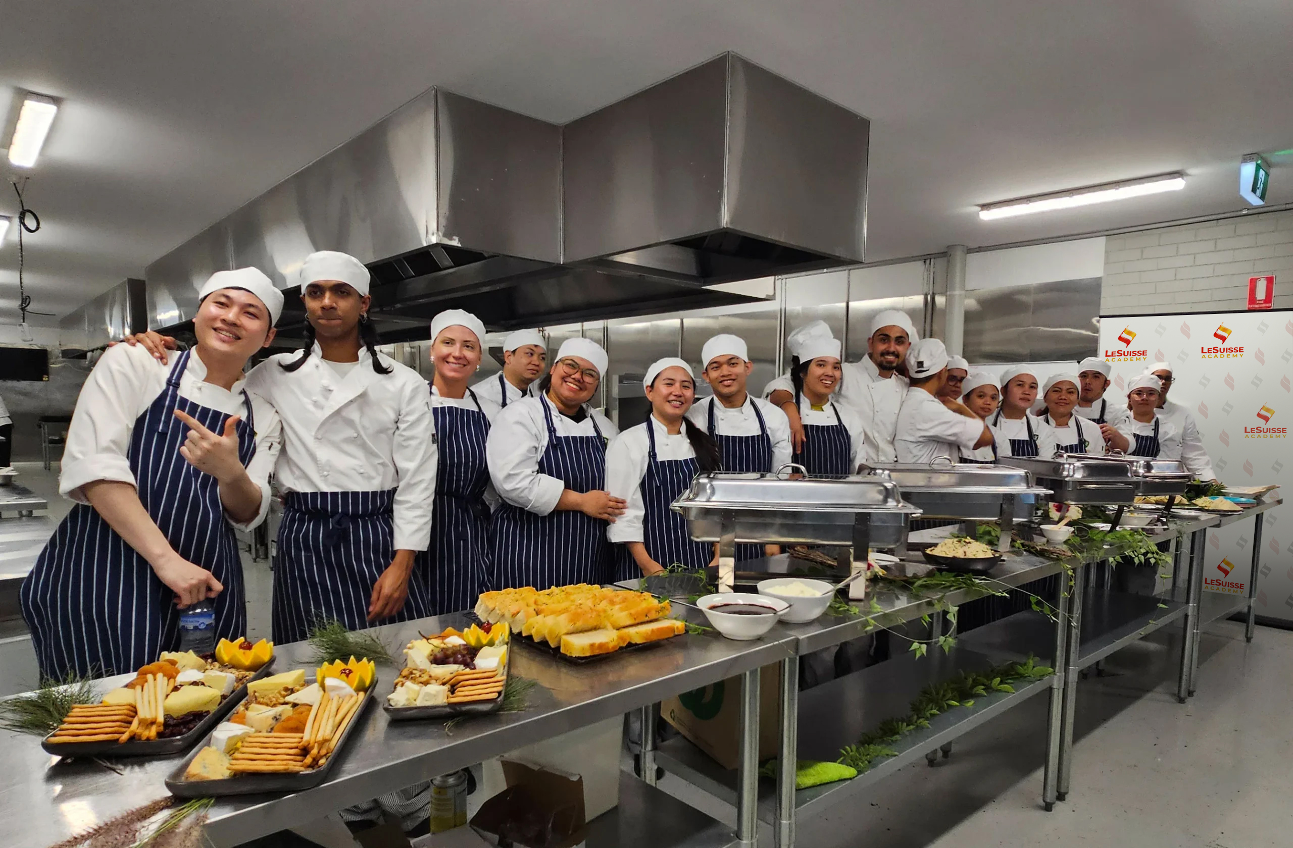 Lunch-Buffet-LeSuisse-Academy-Students-Hospitality Course