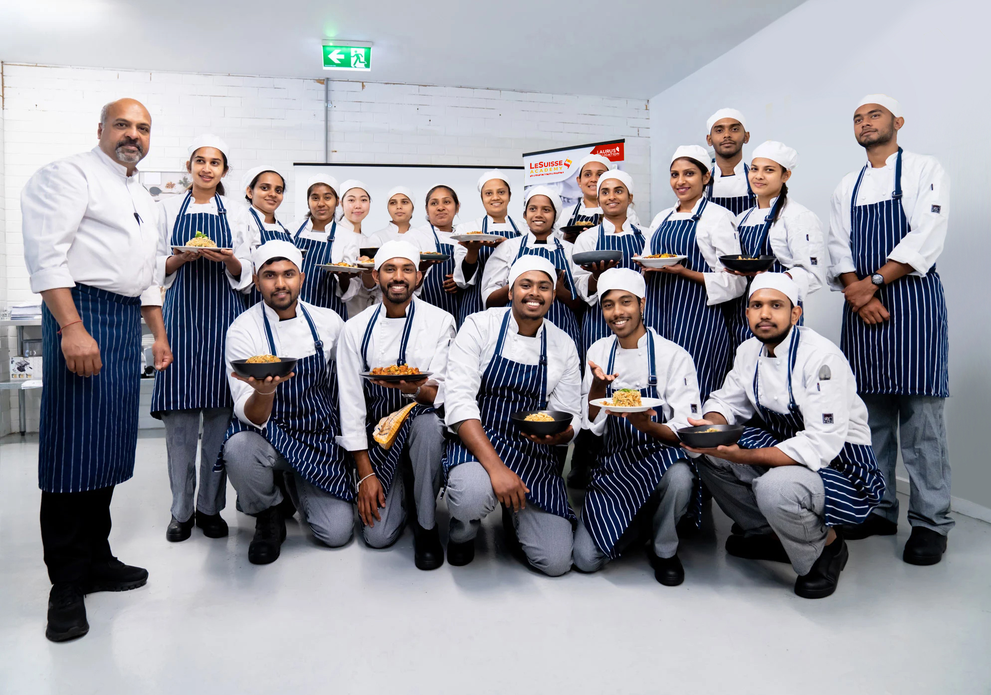 LeSuisse-Hospitality-Students-presenting-dishes_Cookery